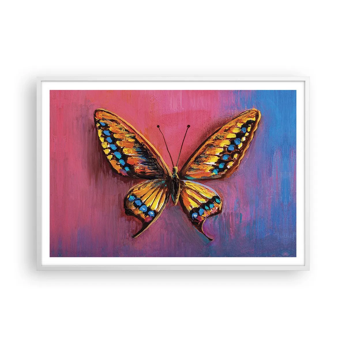 Affiche dans un cadre blanc - Poster - Un joyau de la nature - 100x70 cm