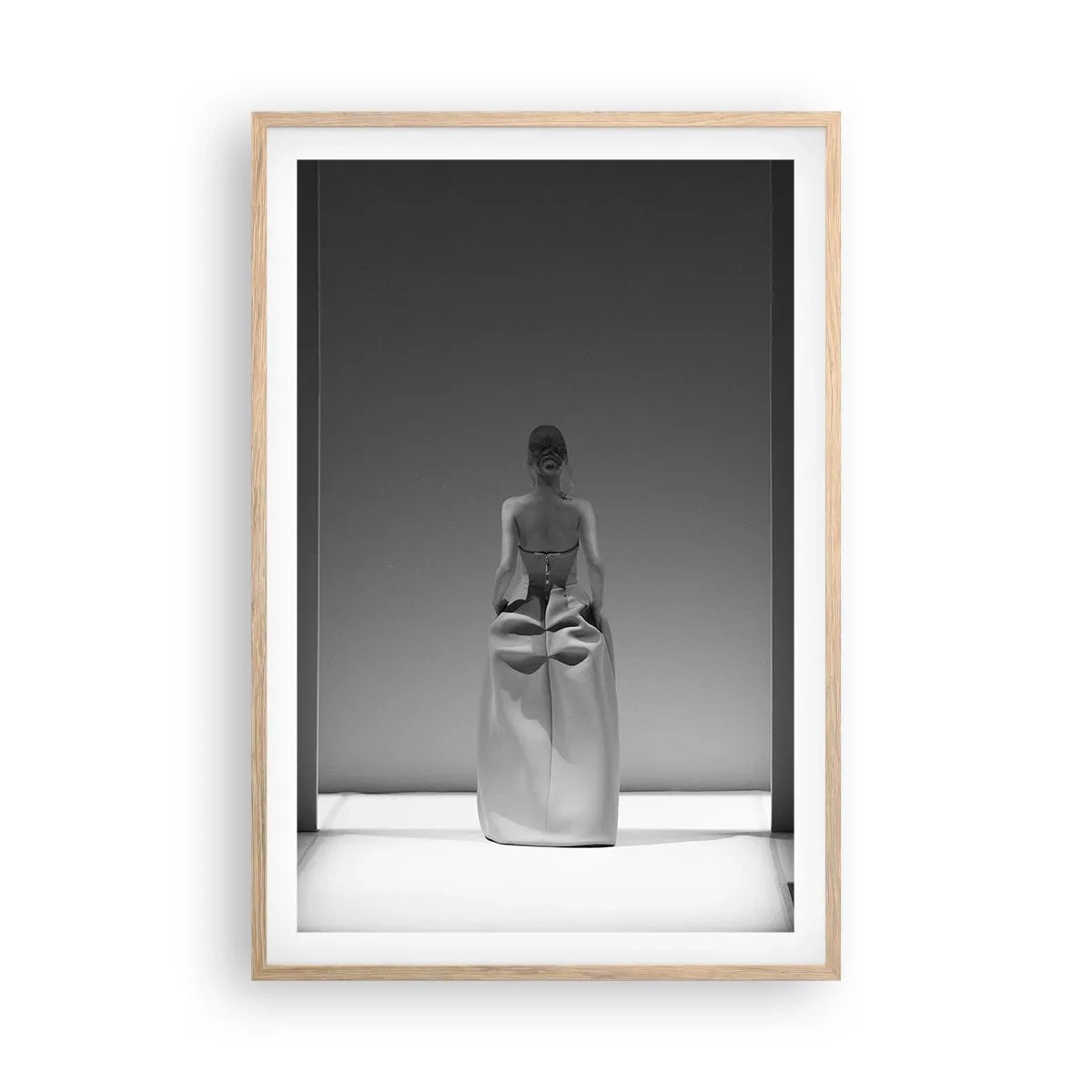 Affiche dans un chêne clair - Poster - Simplicité raffinée - 61x91 cm