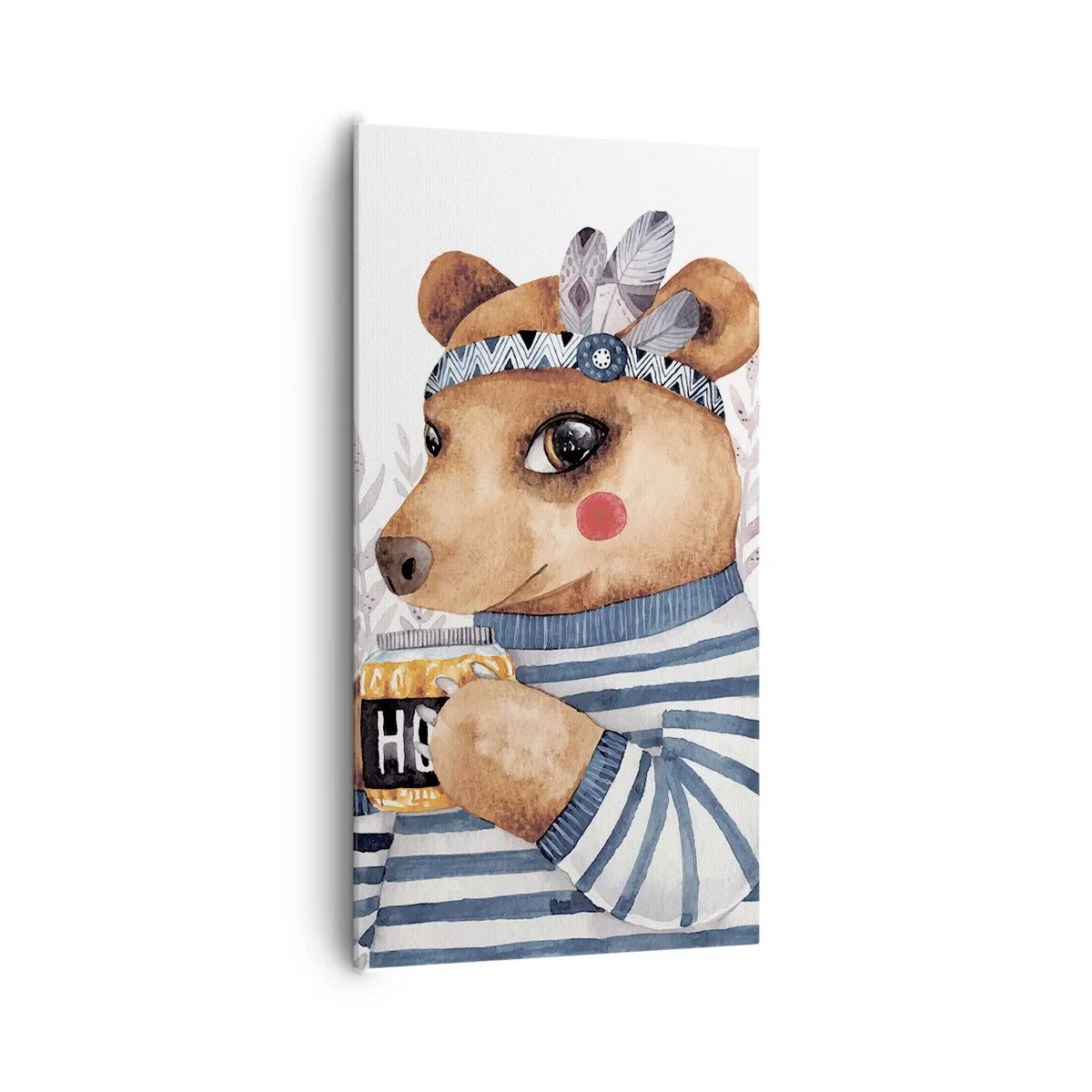 Impression sur toile - Image sur toile - Un nounours trop mignon - 65x120 cm