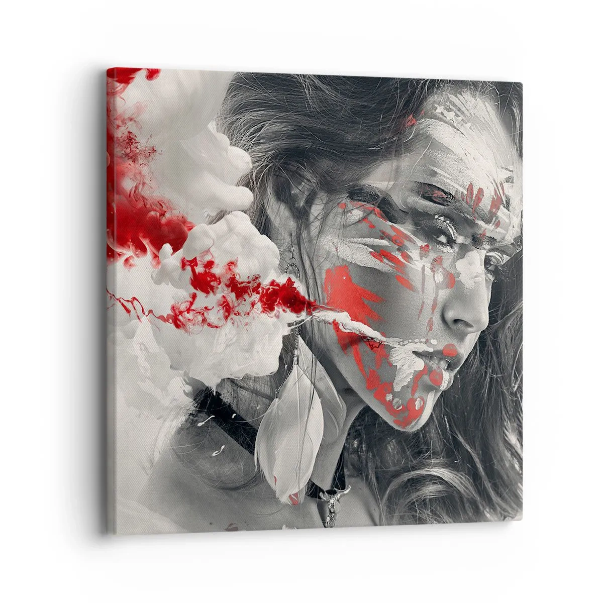 Impression sur toile - Image sur toile - Dans les fumées de l'absurde - 30x30 cm