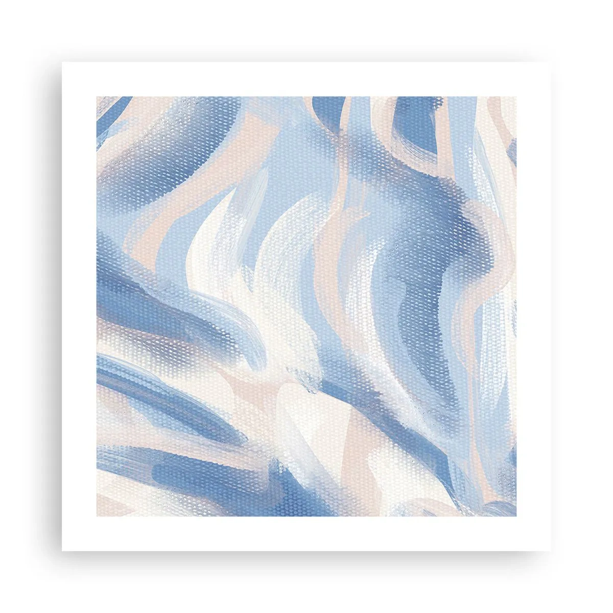 Affiche - Poster - Vagues bleues - 50x50 cm
