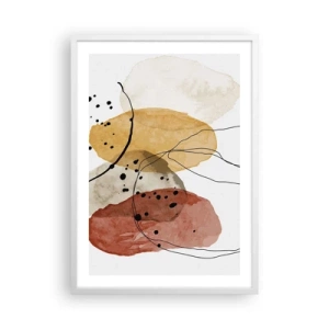 Affiche dans un cadre blanc - Poster - Léger et transparent comme l'air - 50x70 cm