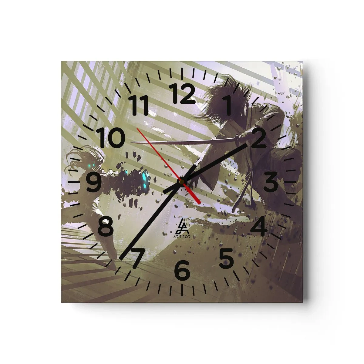 Horloge murale - Pendule murale - Et tu peux être un samouraï - 30x30 cm
