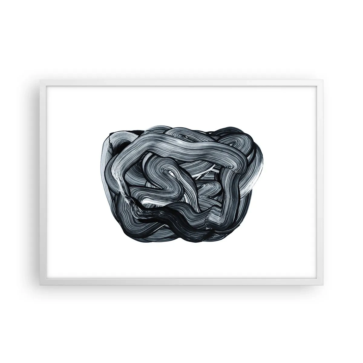 Affiche dans un cadre blanc - Poster - Ce n'est pas si simple - 70x50 cm