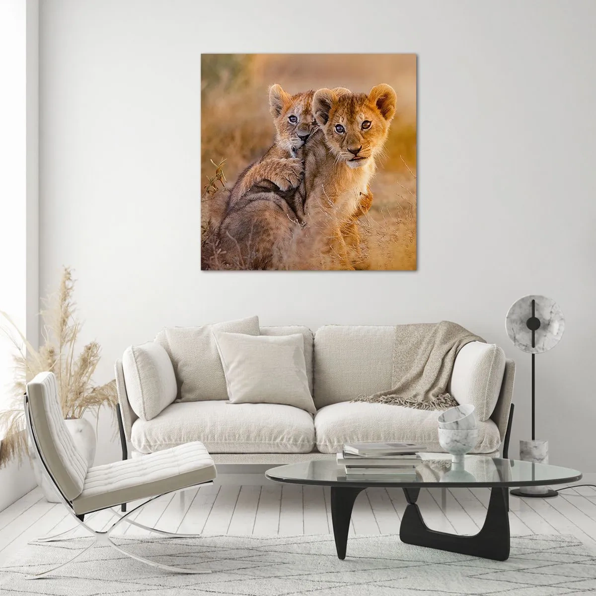 Impression sur verre - Image sur verre - Ne pas déranger! On s'amuse - 50x50 cm