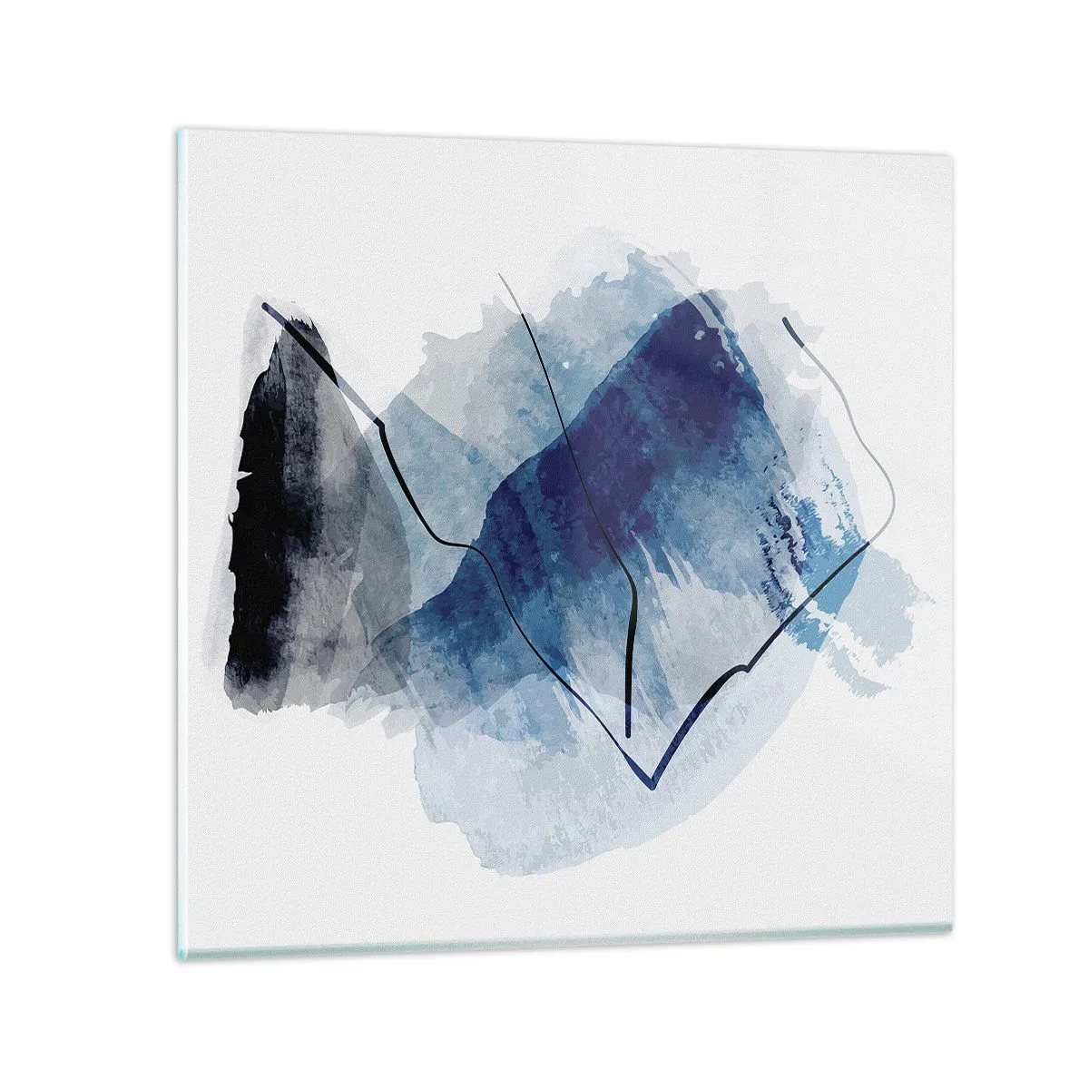 Impression sur verre - Image sur verre - Montagne de glace - 70x70 cm