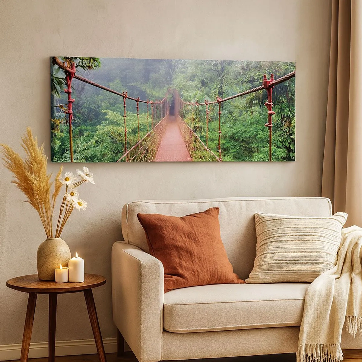Impression sur toile - Image sur toile - Suspendu sur les couronnes - 100x40 cm