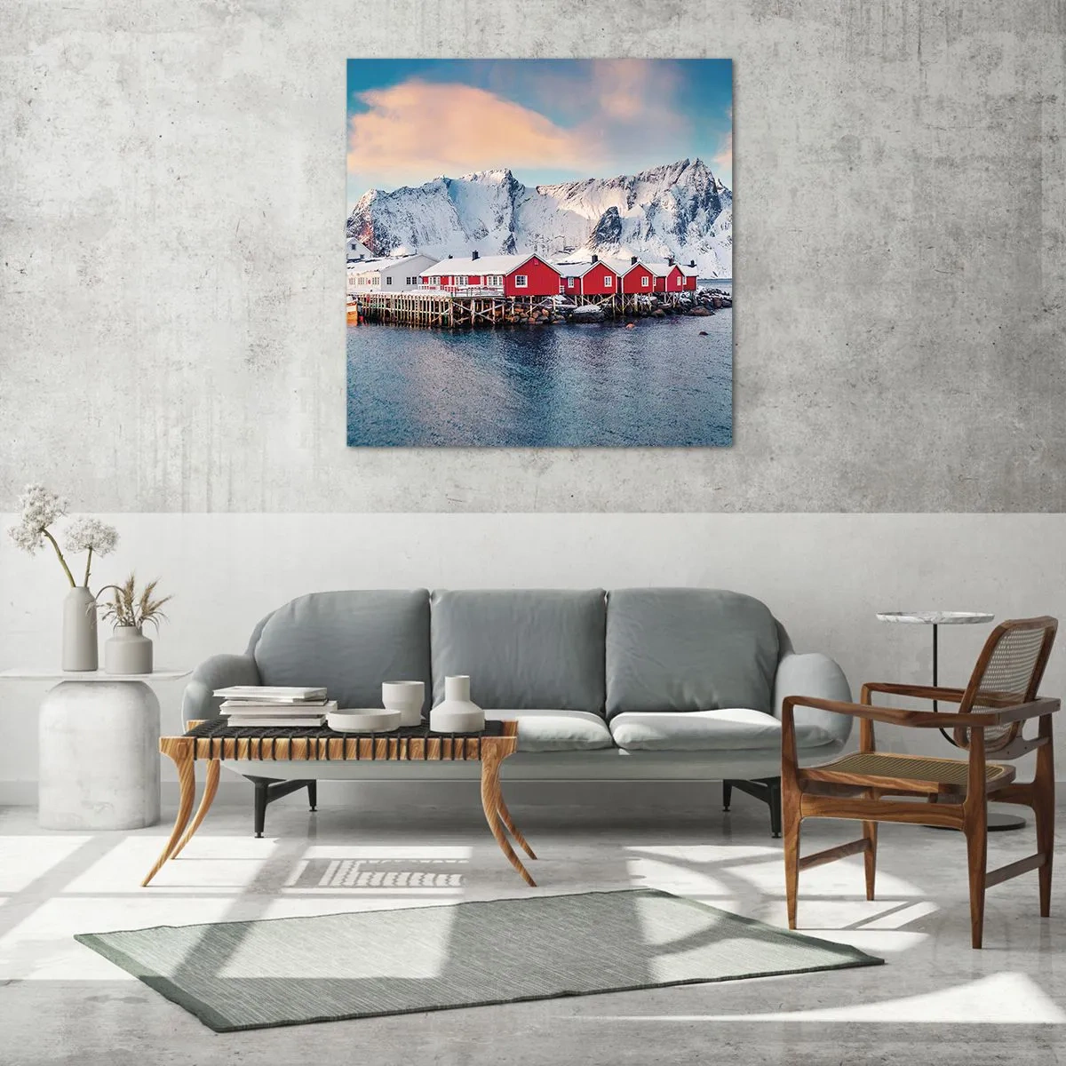 Impression sur verre - Image sur verre - Retraite dans le nord - 50x50 cm