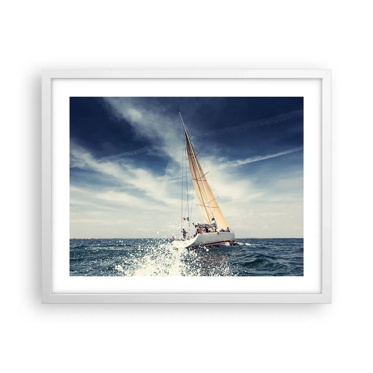 Affiche dans un cadre blanc - Poster - Ils ne nous rattraperont pas ! - 50x40 cm