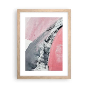 Affiche dans un chêne clair - Poster - Composition assortie - 30x40 cm