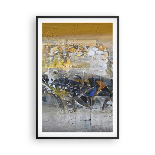 Affiche dans un cadre noir - Poster - Tout se met en place - 61x91 cm
