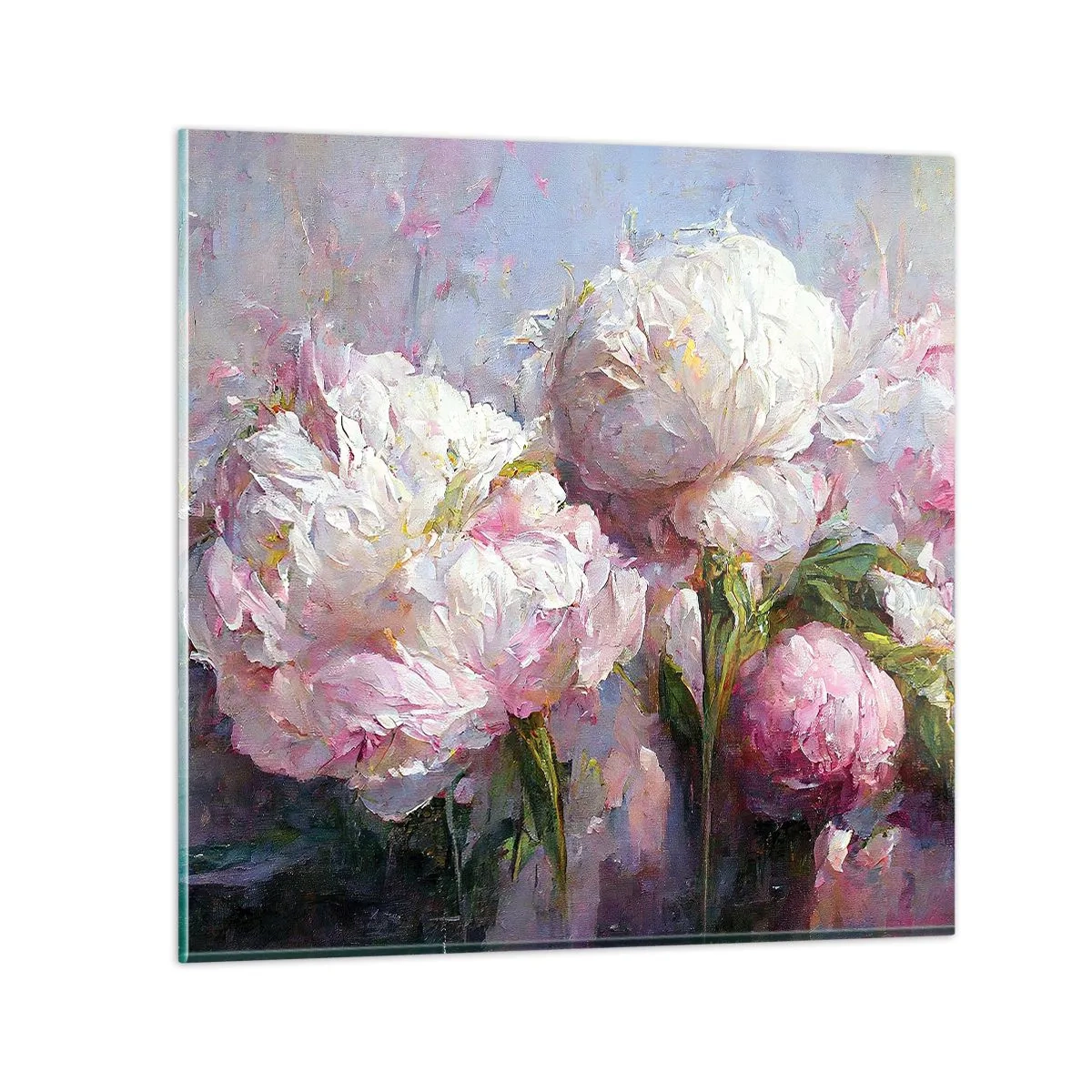 Impression sur verre - Image sur verre - Un bouquet plein de vie - 70x70 cm