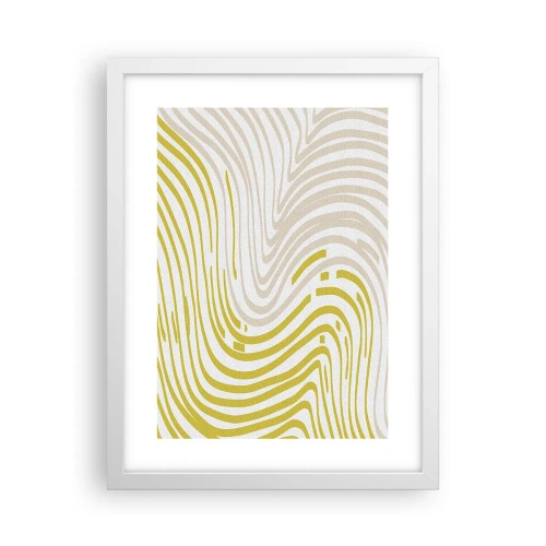 Affiche dans un cadre blanc - Poster - Une composition au léger virage - 30x40 cm