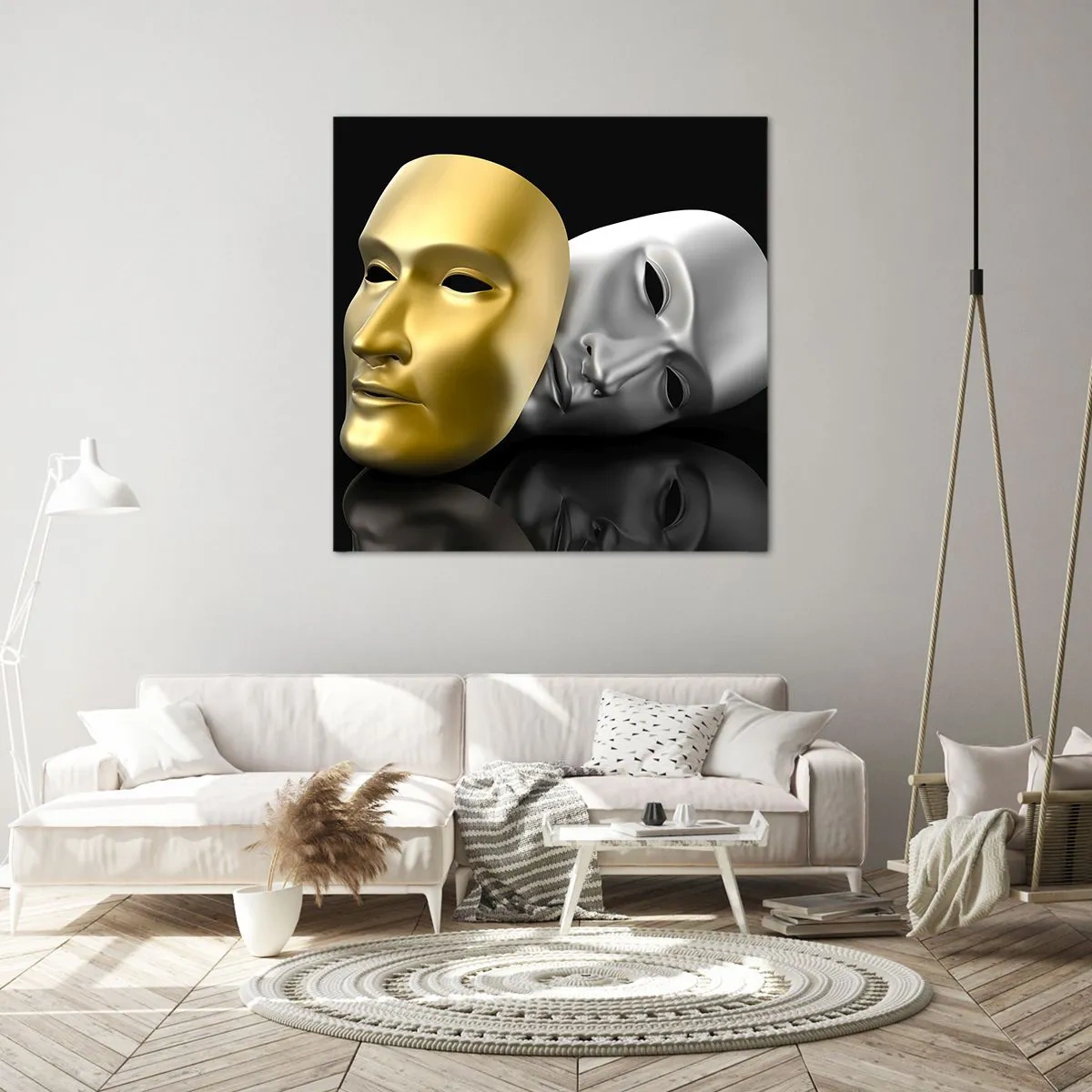 Impression sur toile - Image sur toile - La vie est un théâtre - 40x40 cm