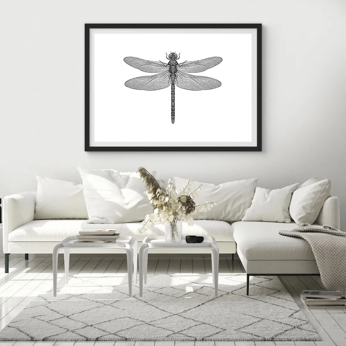 Affiche dans un cadre noir - Poster - Précision de la nature - 50x40 cm