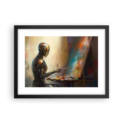 Affiche dans un cadre noir - Poster - L'art du futur - 40x30 cm