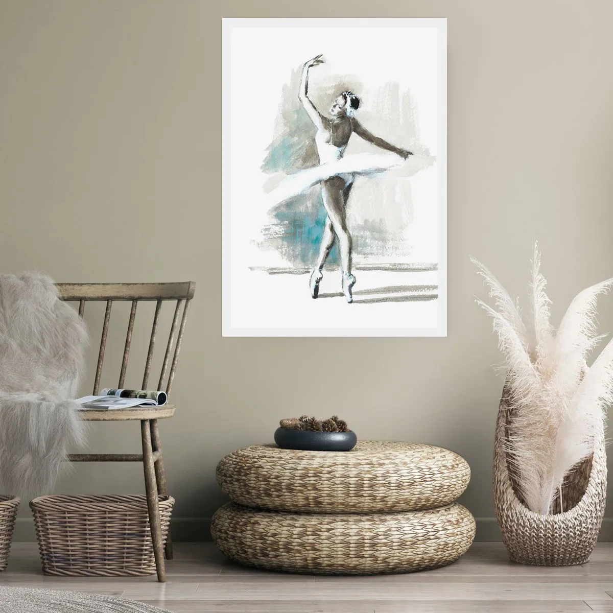 Affiche - Poster - Enchantement du cygne - 40x50 cm