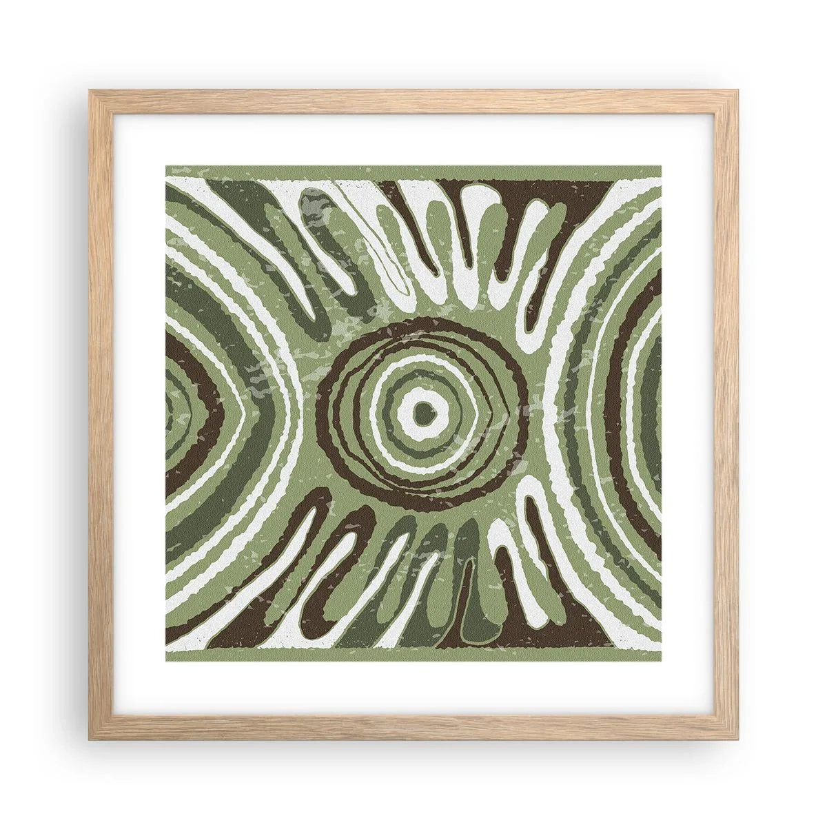 Affiche dans un chêne clair - Poster - Une explosion d'émotions - 40x40 cm