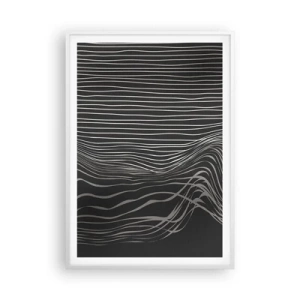 Affiche dans un cadre blanc - Poster - Rythme et accent - 70x100 cm