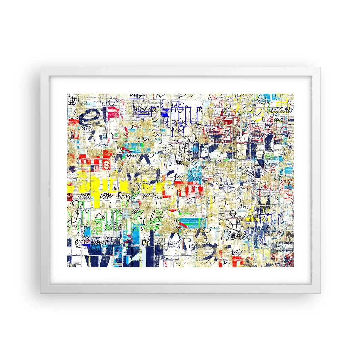 Affiche dans un cadre blanc - Poster - Ca fait juste plaisir aux yeux - 50x40 cm