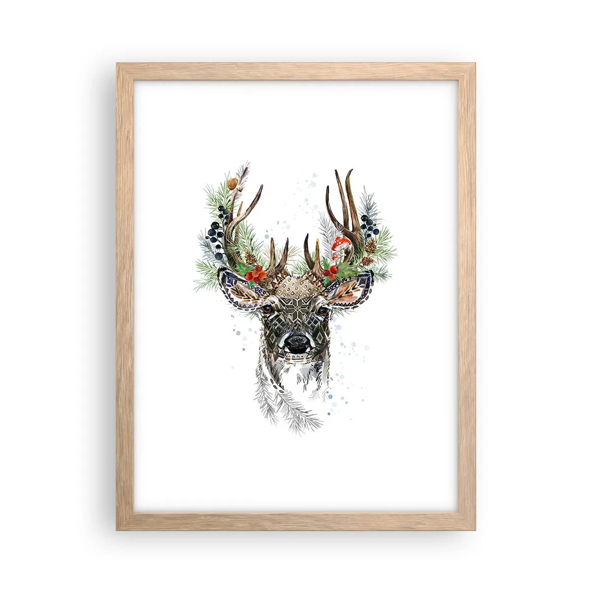 Affiche dans un chêne clair - Poster - En robe de fête - 30x40 cm