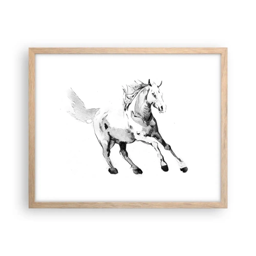 Affiche dans un chêne clair - Poster - Âme indomptée - 50x40 cm