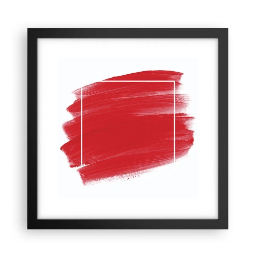 Affiche dans un cadre noir - Poster - En dehors du cadre - 30x30 cm