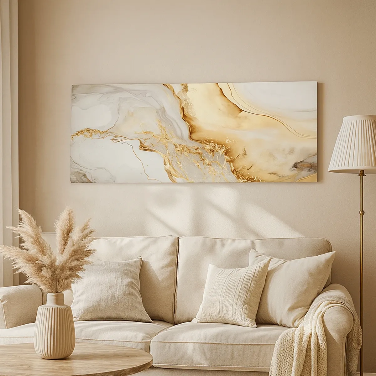 Impression sur toile - Image sur toile - Abstraction : beauté et bonté - 30x30 cm