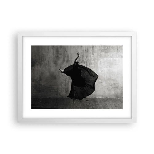 Affiche dans un cadre blanc - Poster - Pas plein de passion - 40x30 cm