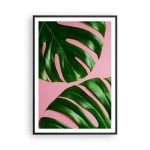 Affiche dans un cadre noir - Poster - Rendez-vous vert - 70x100 cm