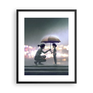 Affiche dans un cadre noir - Poster - Et maintenant, tout va bien - 40x50 cm