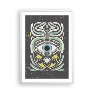 Affiche dans un cadre blanc - Poster - Rituels tribaux - 50x70 cm