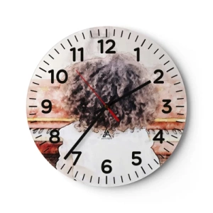 Horloge murale - Pendule murale - Dans un nouveau monde - 30x30 cm