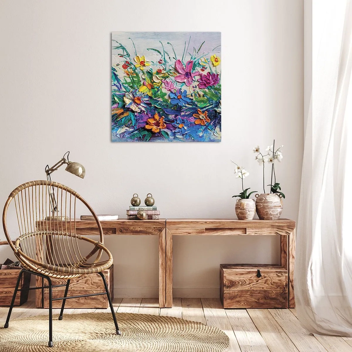 Impression sur toile - Image sur toile - Absolument pas une nature morte - 40x40 cm