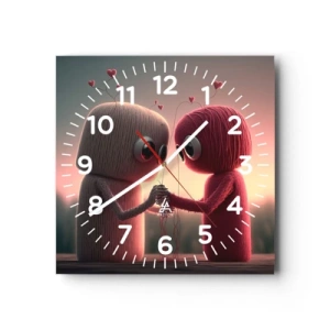 Horloge murale - Pendule murale - Tout le monde a le droit d'aimer - 40x40 cm