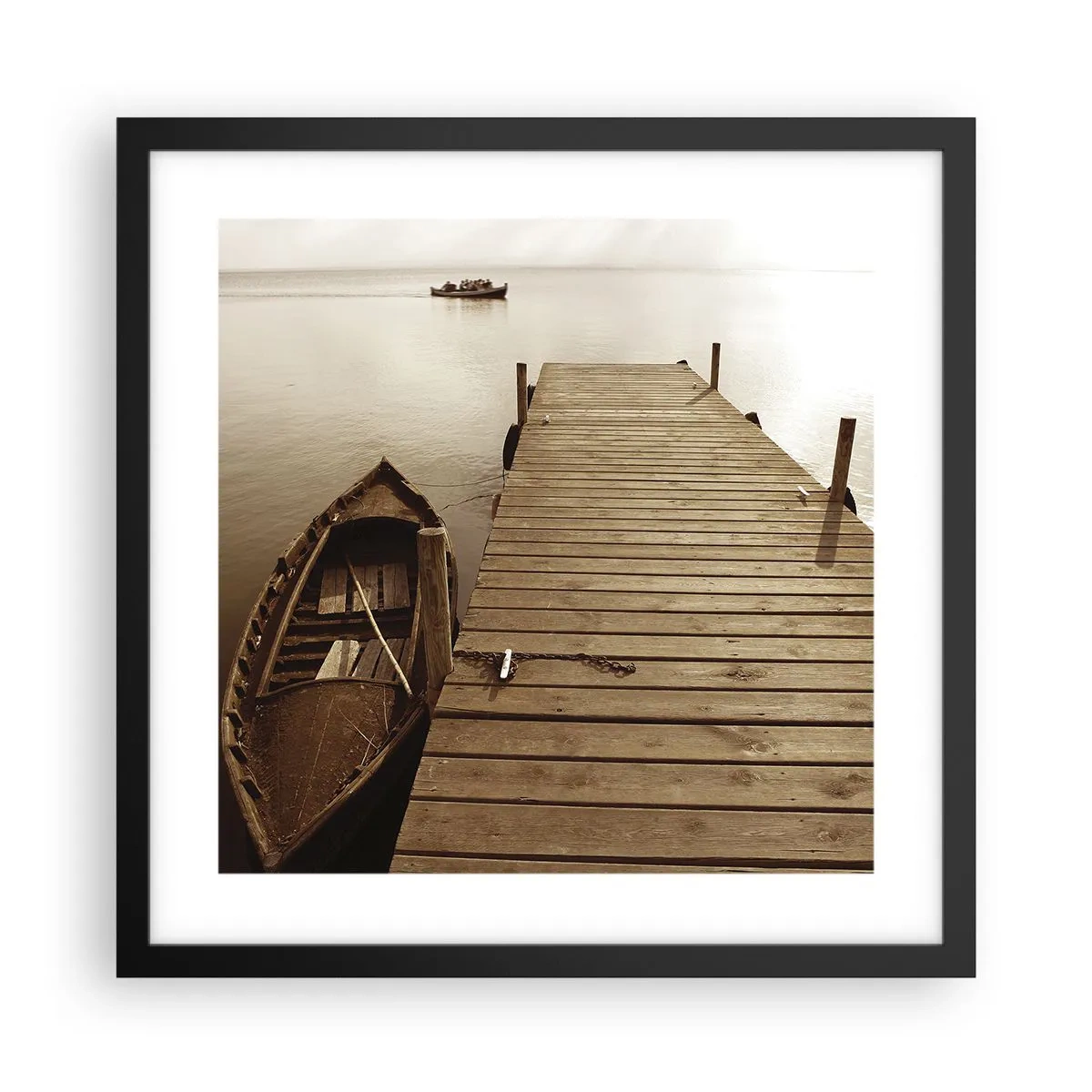 Affiche dans un cadre noir - Poster - Le grand silence - 40x40 cm