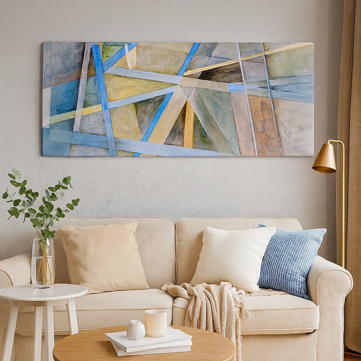 Impression sur toile - Image sur toile - Tout droit ou en diagonale ? - 30x30 cm