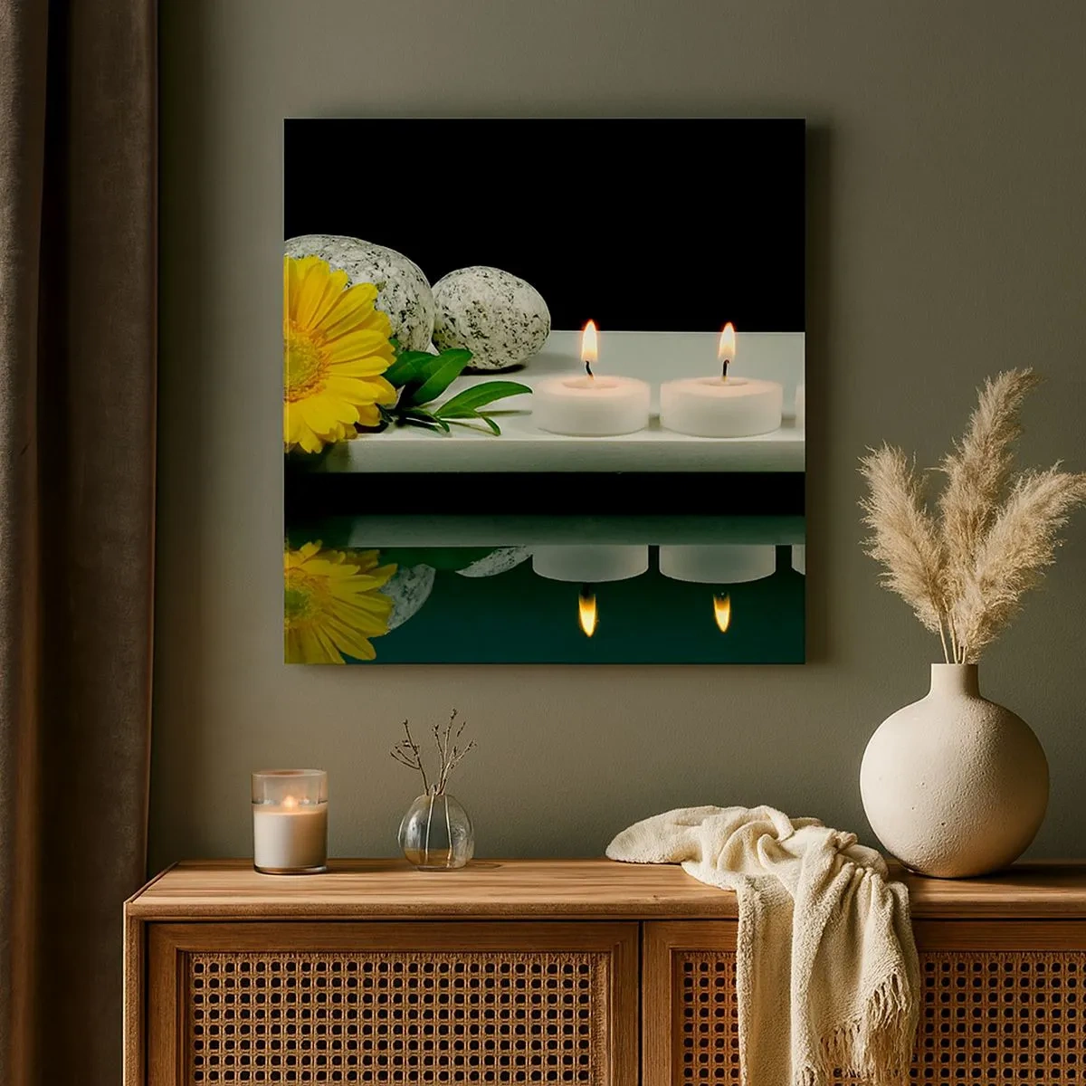 Impression sur toile - Image sur toile - Apaisement des sens - 30x30 cm