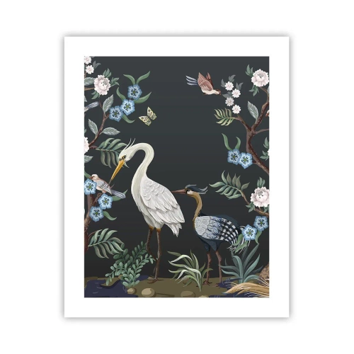 Affiche - Poster - Parade d'oiseaux - 40x50 cm