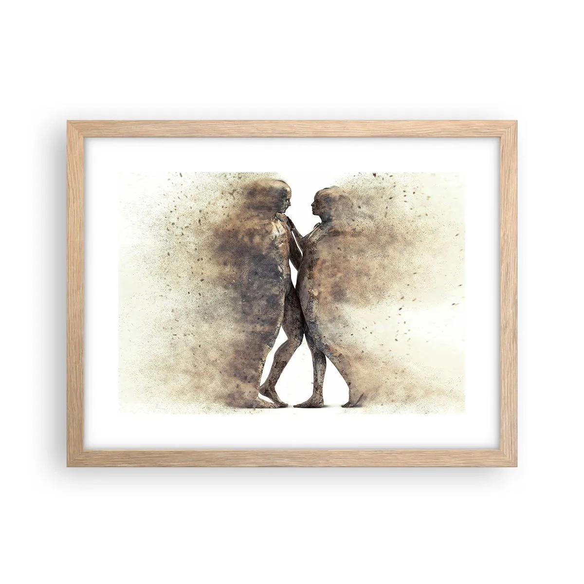 Affiche dans un chêne clair - Poster - Ils sont sortis de la poussière pour aimer - 40x30 cm