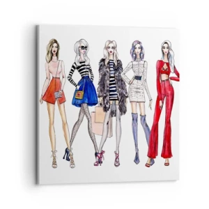 Impression sur toile - Image sur toile - Every week Fashion Week - 70x70 cm
