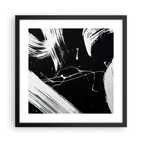 Affiche dans un cadre noir - Poster - Briser les ténèbres - 40x40 cm