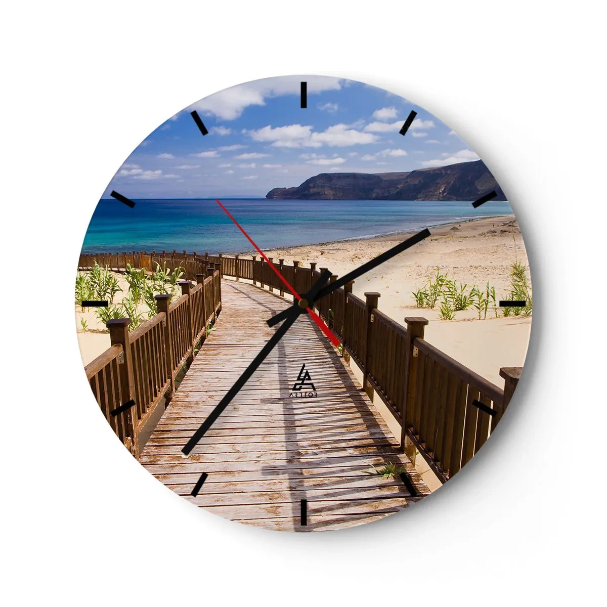 Horloge murale - Pendule murale - Emmène-moi dans les îles du bonheur - 40x40 cm