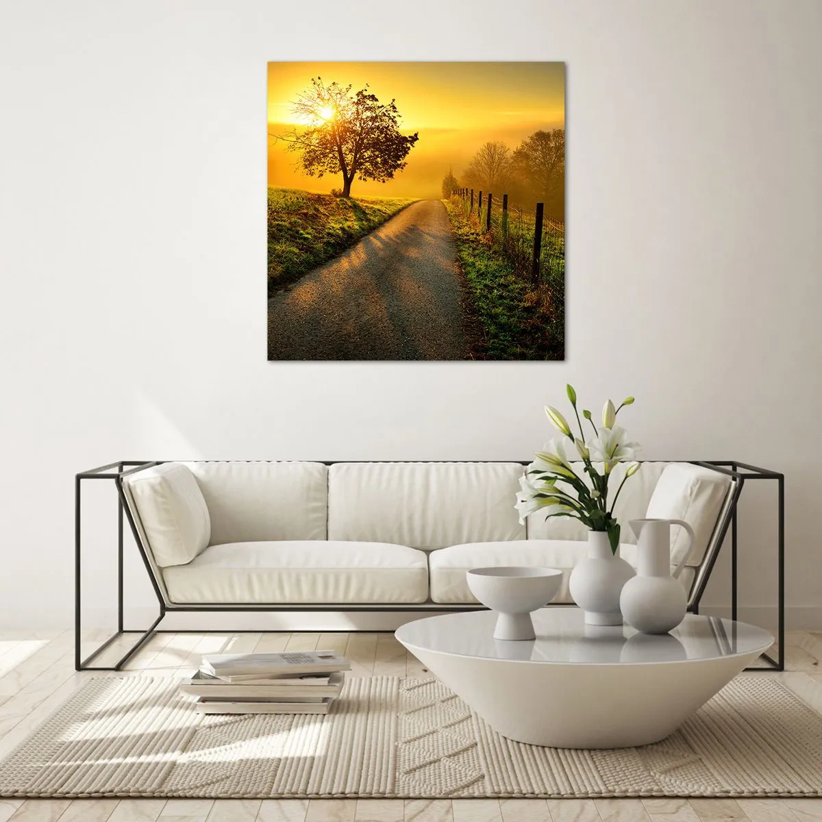 Impression sur verre - Image sur verre - Après-midi de miel - 70x70 cm