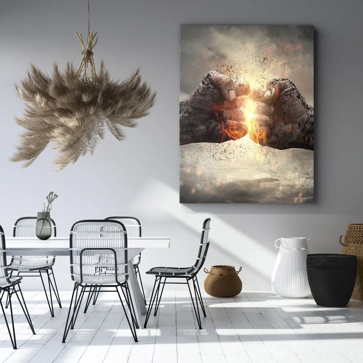 Impression sur toile - Image sur toile - Lève-toi pour le combat - 65x120 cm