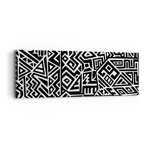 Impression sur toile - Image sur toile - Composition précolombienne - 90x30 cm