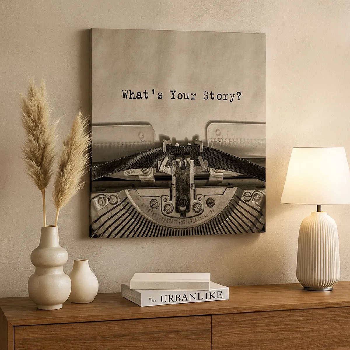 Impression sur toile - Image sur toile - Réponds-moi - 30x30 cm