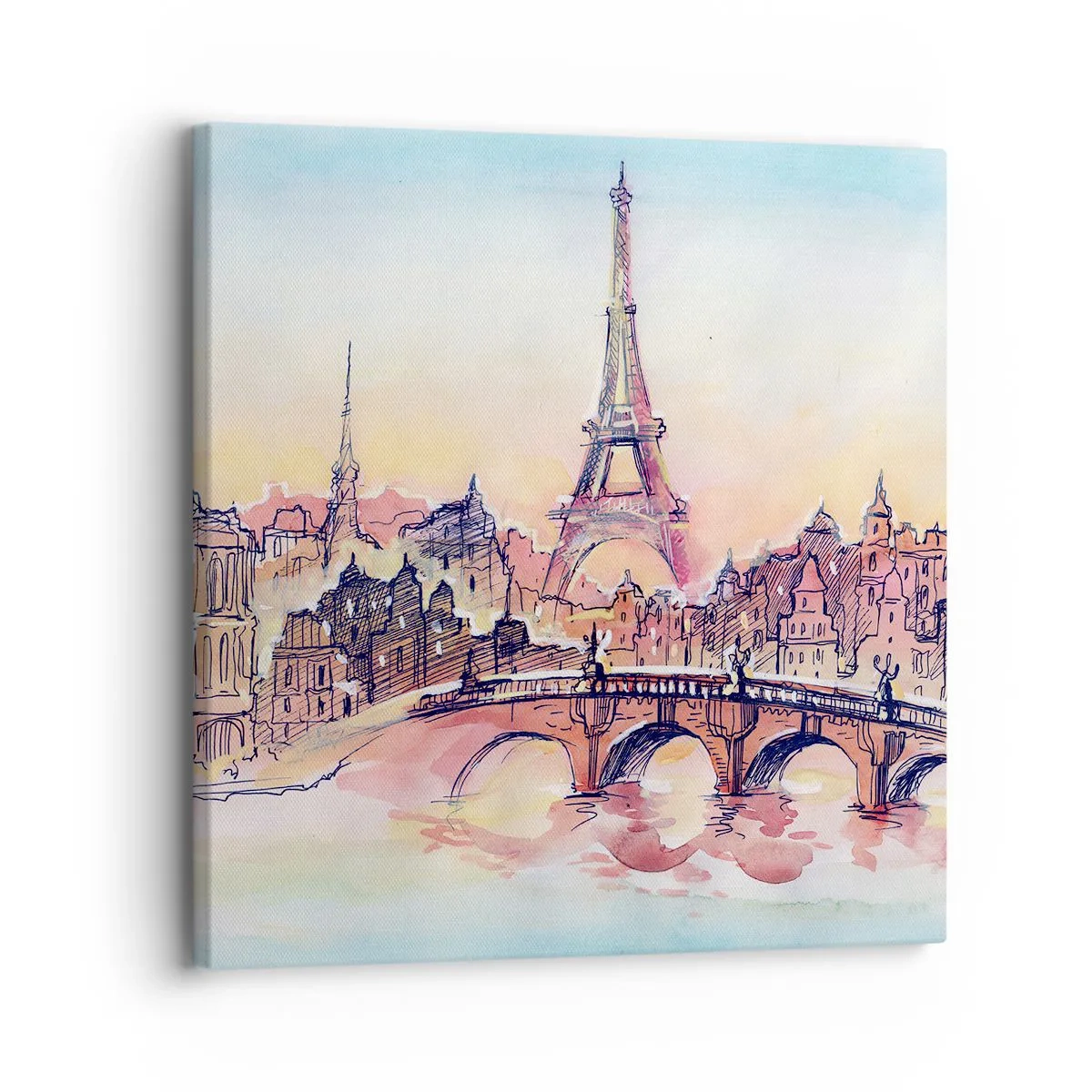 Impression sur toile - Image sur toile - La seule ville de ce type au monde - 30x30 cm