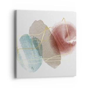 Impression sur toile - Image sur toile - Coraux de l'espace - 30x30 cm