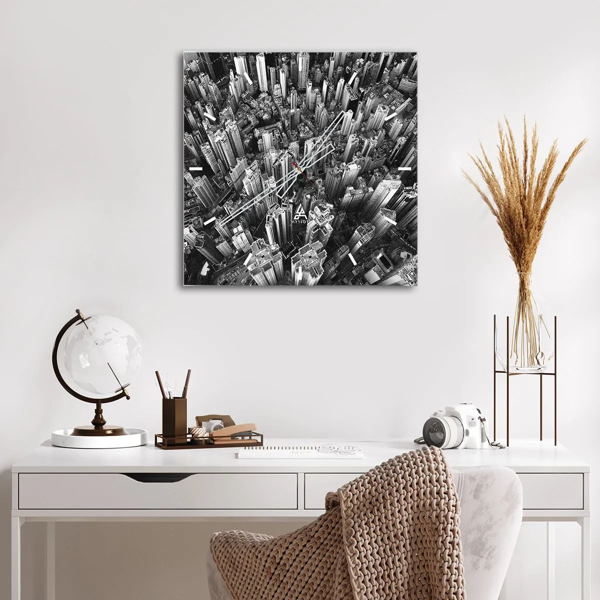 Horloge murale - Pendule murale - Toujours de plus en plus haut - 40x40 cm